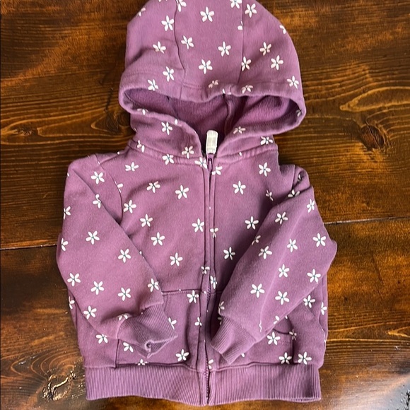 Pink Fleece Kids Pullover and Floral Hoodie | Baby Girl Jacket - Picture 5 of 7